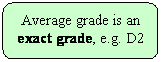 Rounded Rectangle: Average grade is an exact grade, e.g. D2
&nbsp;
